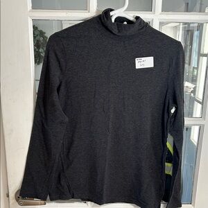 W26.   Charcoal Long Sleeve Turtleneck Top